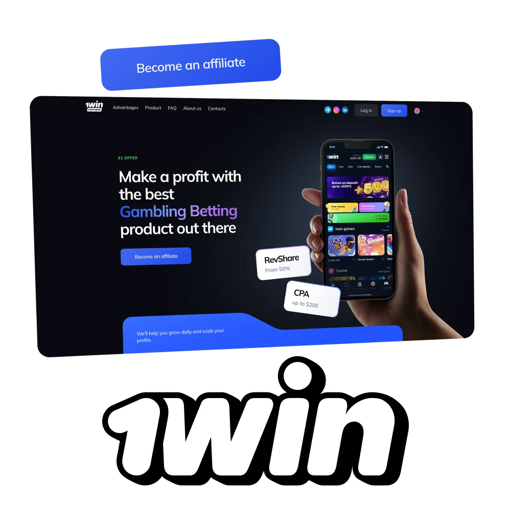 Start earning money now with 1Win Affiliate Program.