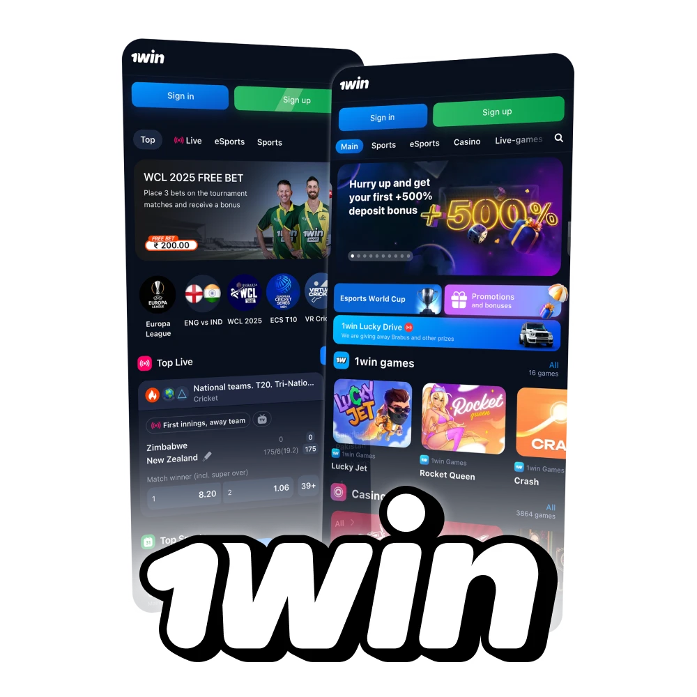 Download 1Win app for Android and iOS for free.