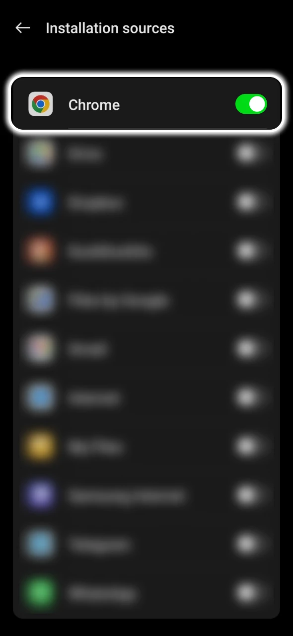 Allow downloads from unknown sources on your phone.