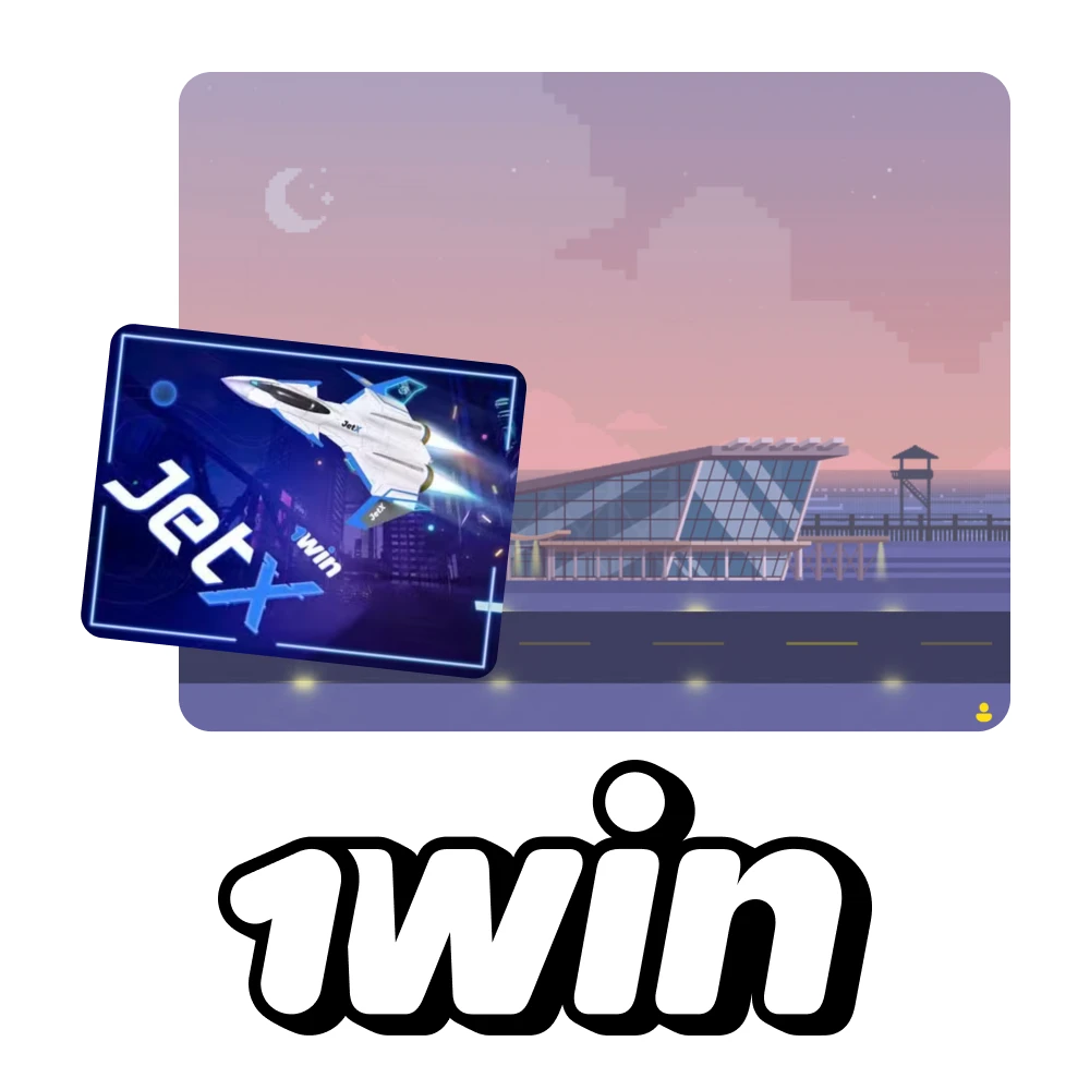 Try to play JetX crash game at 1Win casino.