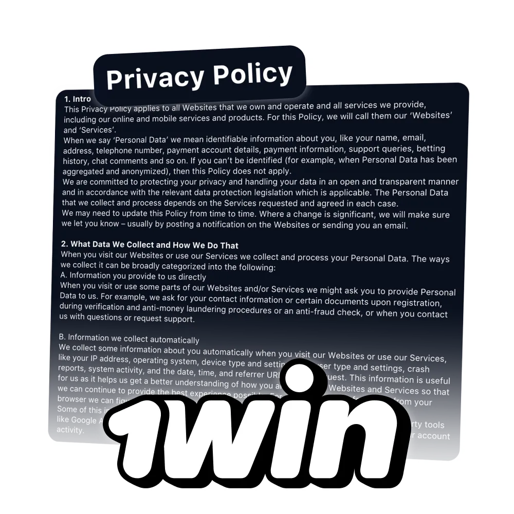 1Win top priority is to protect your personal information.