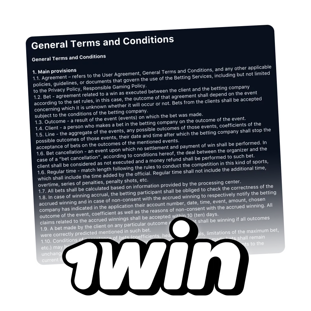 You have to understand the rules and conditions of 1Win.