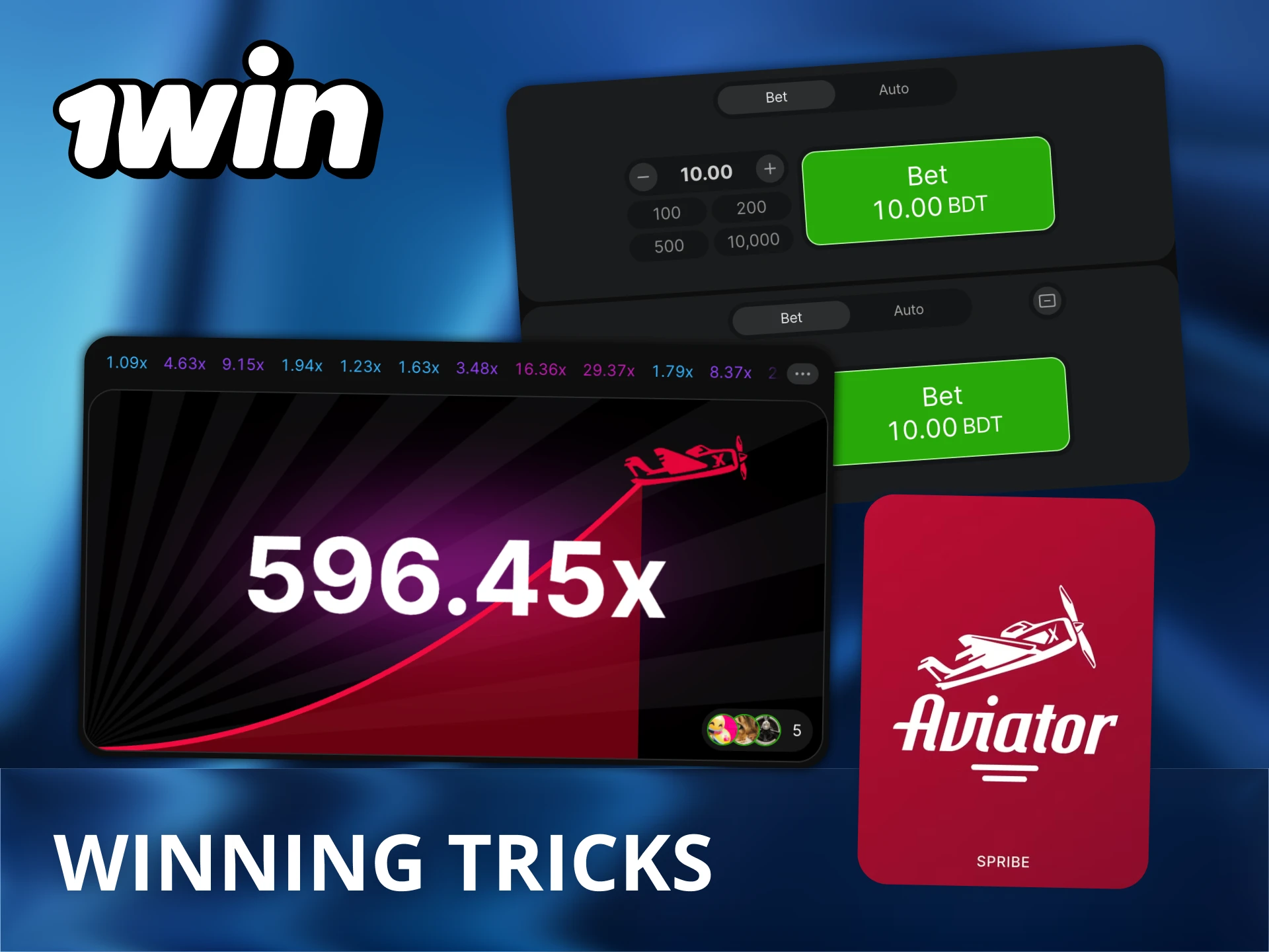 Increase your Aviator winning chances with 1Win tricks.