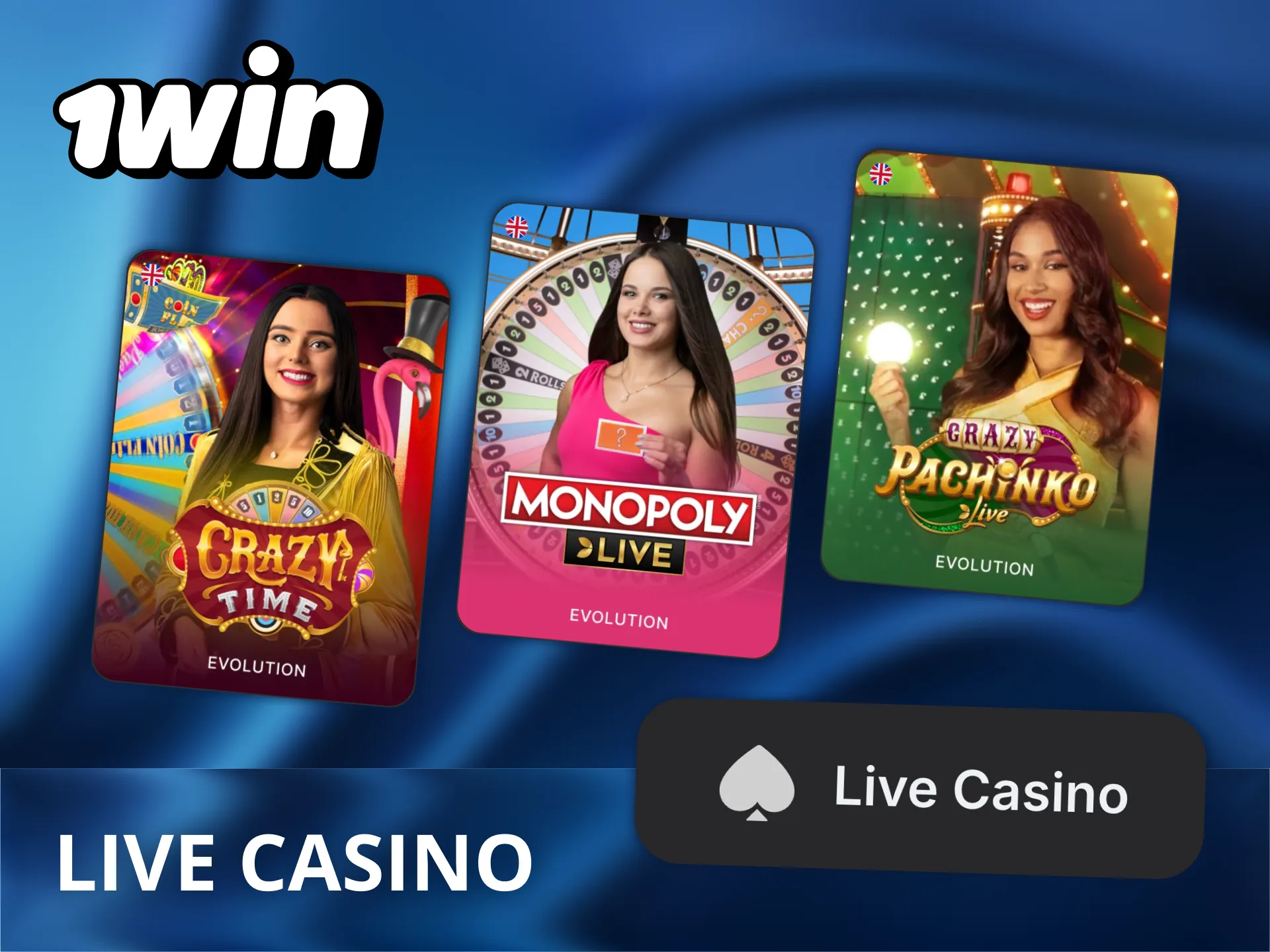 Enjoy playing live casino with real dealers at 1Win.