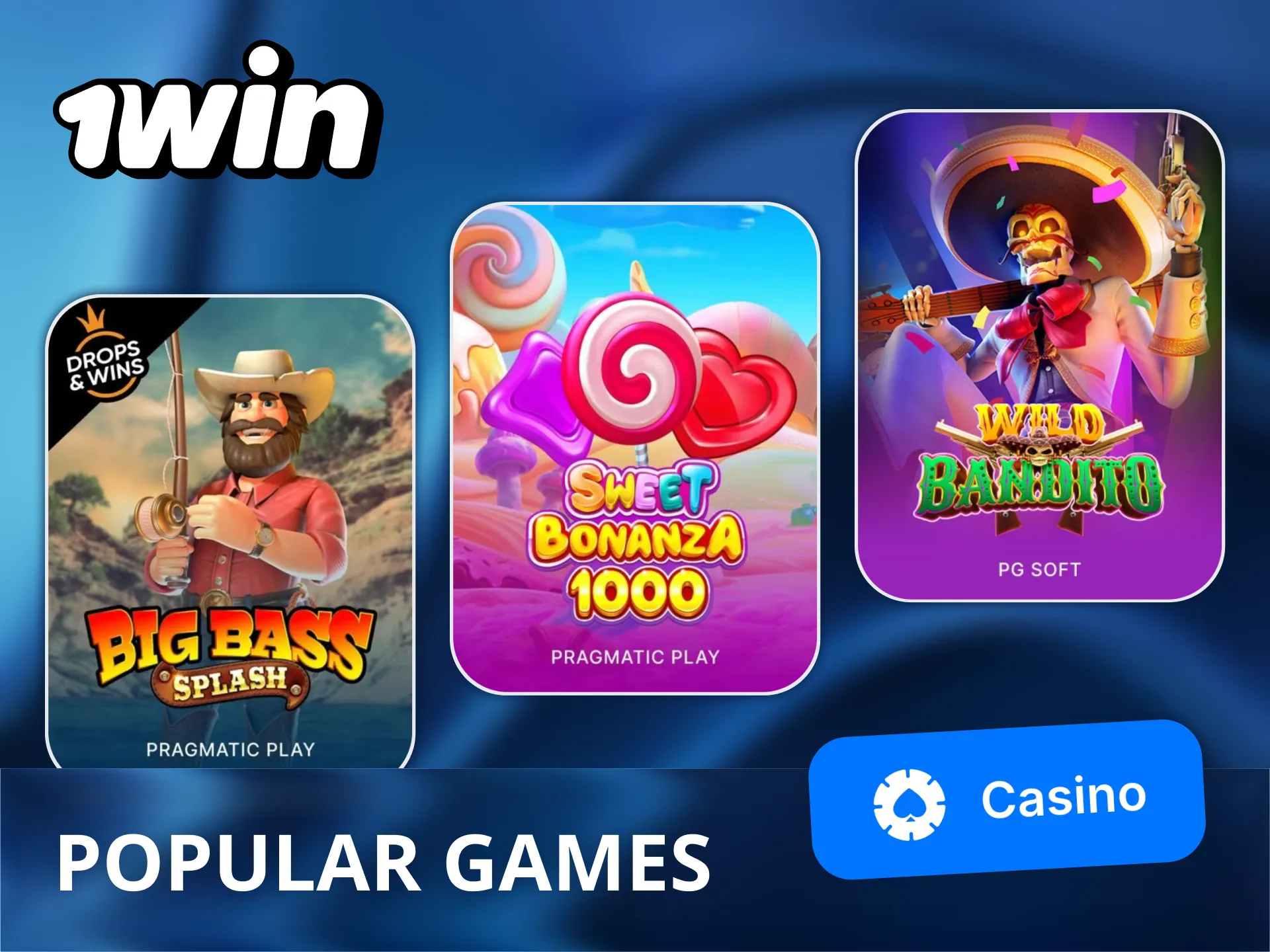 Get access to hundreds of 1Win online casino games.