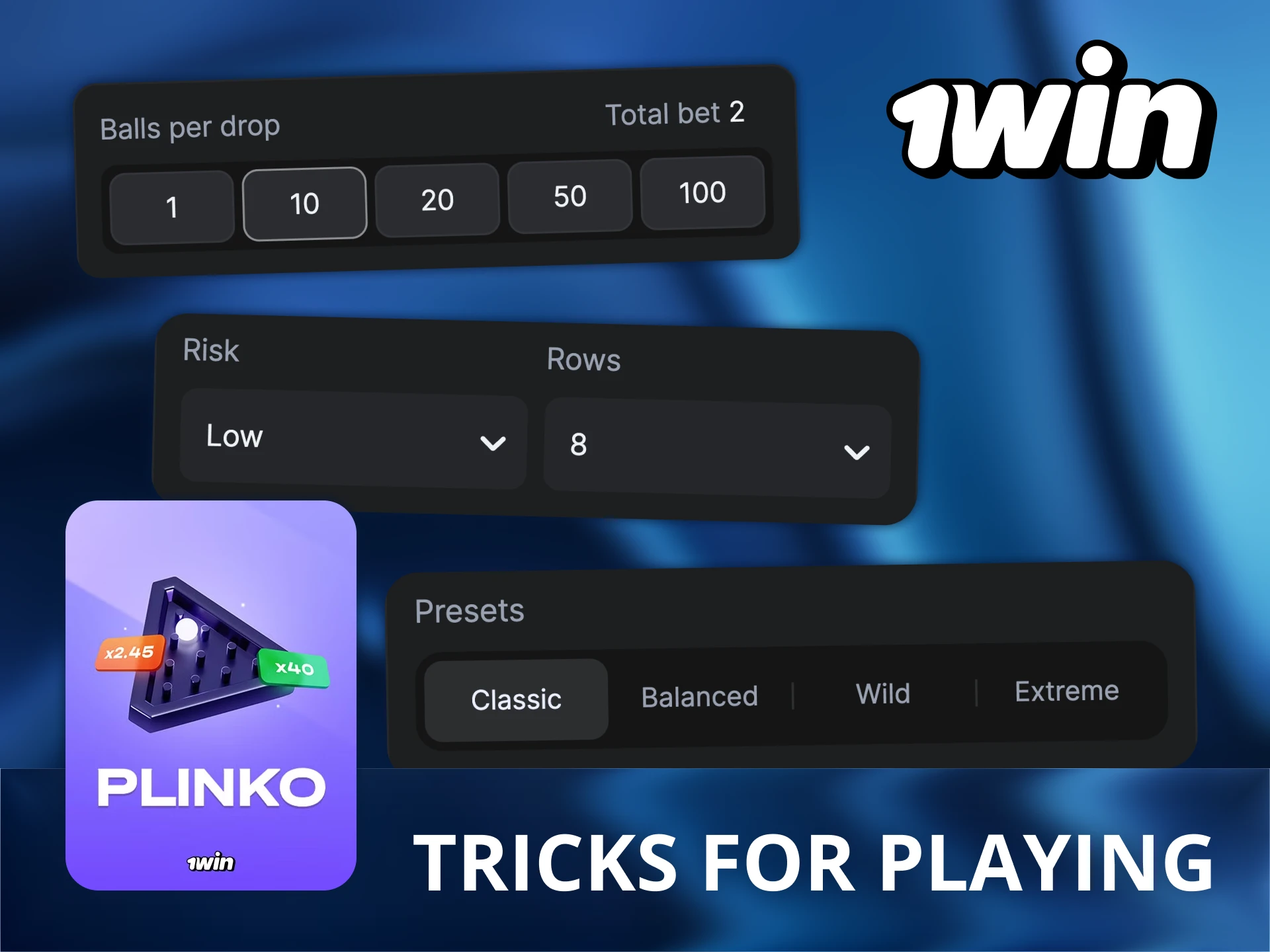 Learn some tricks to win big in 1Win Plinko game.