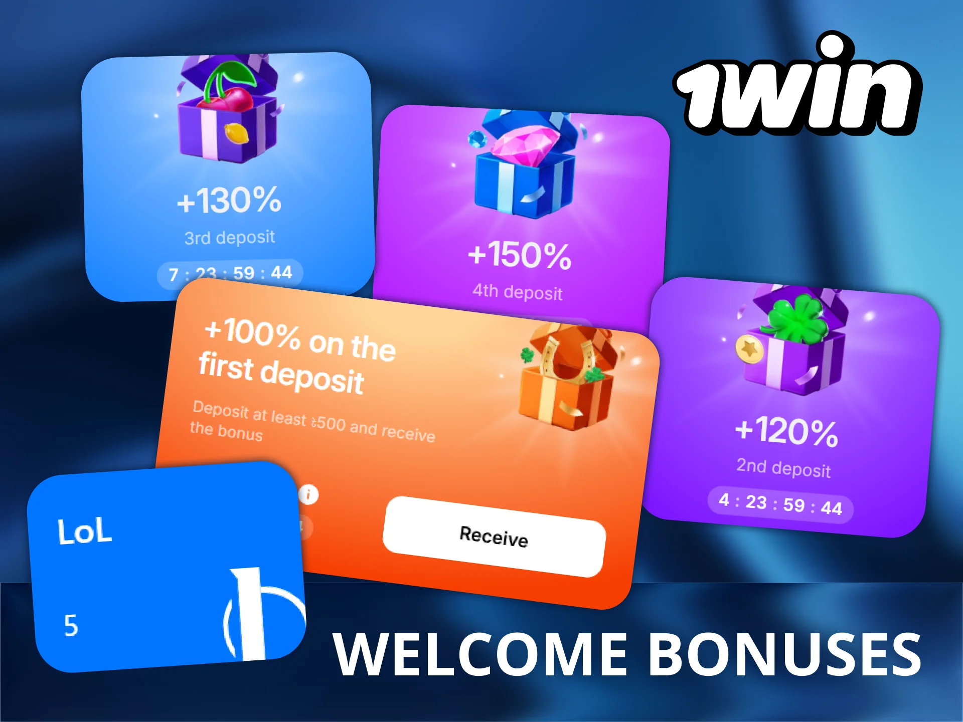 Claim a 500% welcome bonus for League of Legends betting at 1Win Bangladesh.