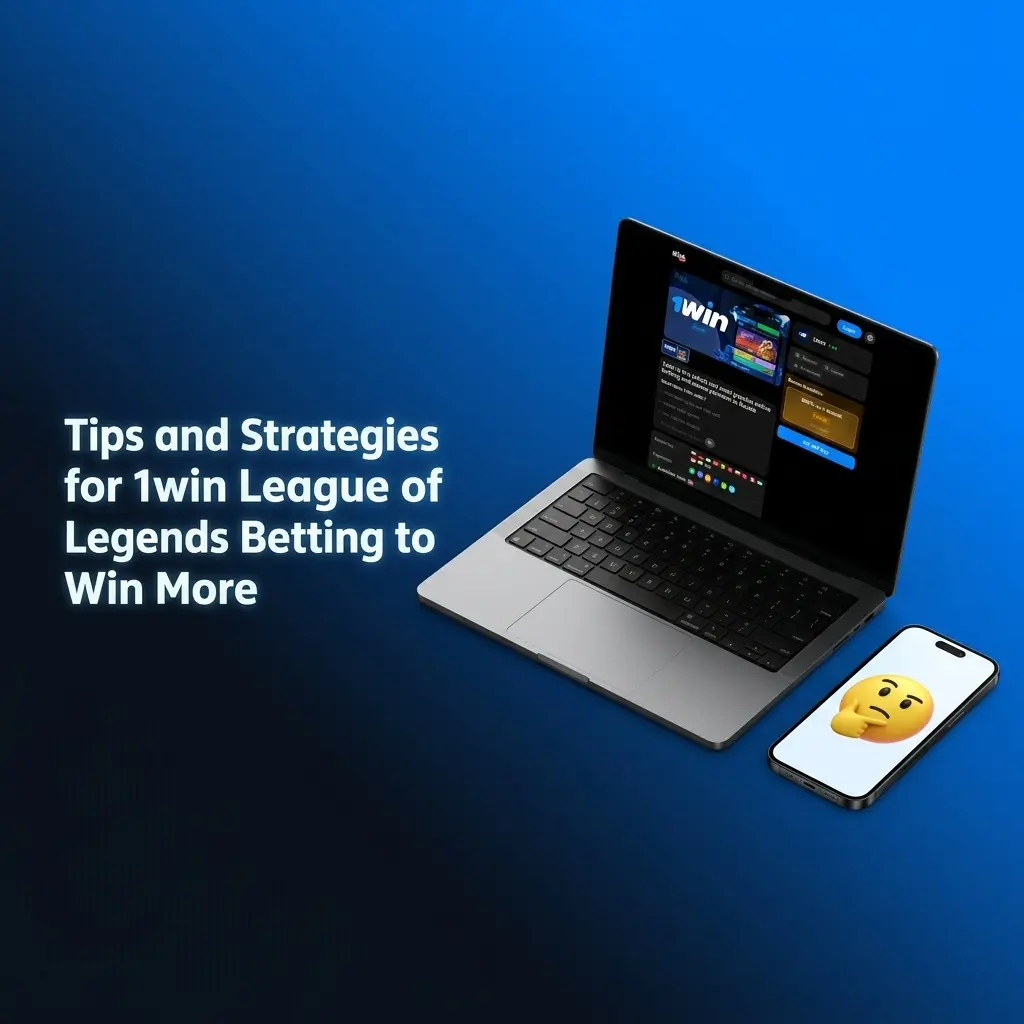 Tips and strategies for 1win League of Legends betting, showing bankroll management and research techniques to win more
